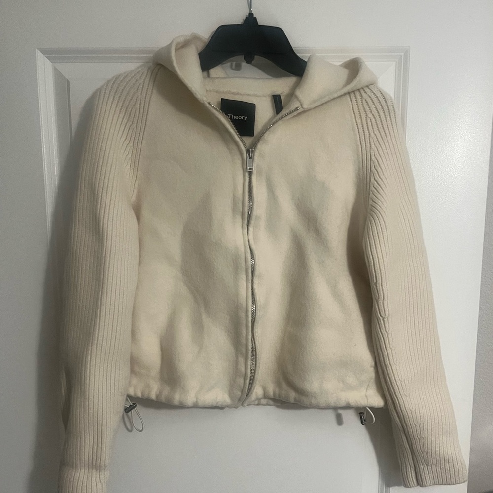 Theory wool and cashmere hoodie.